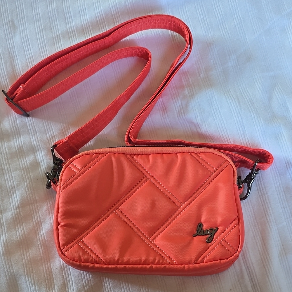 Lug Coupe Se Vibrant Coral Crossbody Bag